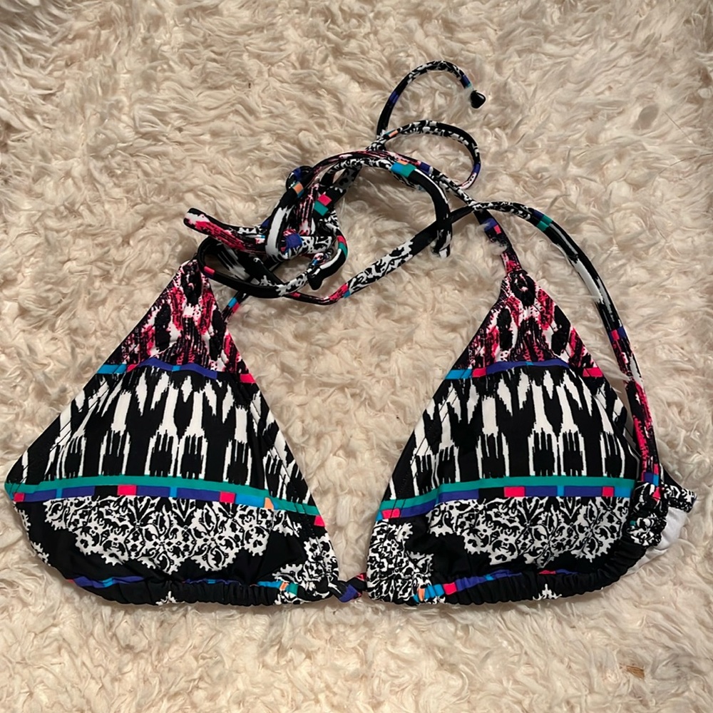 Express Multicolored Swimsuit Top - M